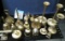 Group of Brass Bells, Candle holders, and etc.