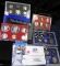 1972 S, 76 S, 80 S, & 2002 S U.S. Proof Sets in original holders as issued.