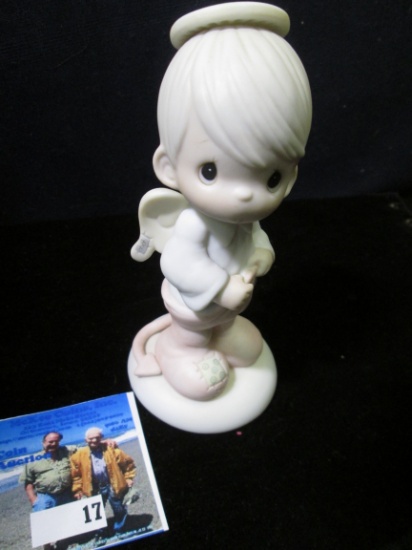 1984 "Precious Moments Part of Me Wants To Be Good" Porcelain Figurine, #12149.