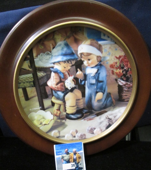 M.J. Hummel Plate "Hello Down There" from the Plate Collection "Tender Loving Care" Plate No. T2335,