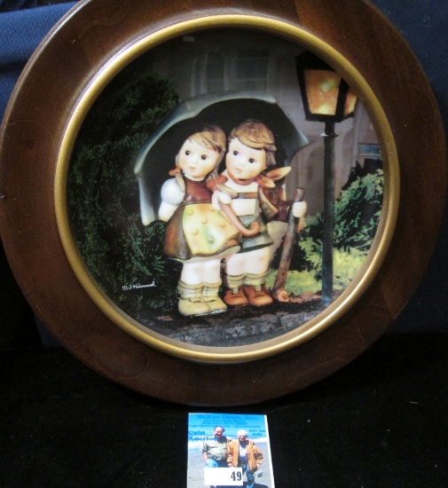 M.J. Hummel Plate "Stormy Weather" from the Plate Collection "Little Companions" Plate No. T2335, mo