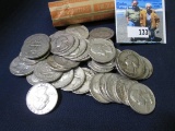 (41) mixed date Silver Washington Quarters.