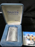 Dante Butane Cigarette Lighter in original felt-lined case of issue.