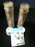 1961 D & 64 P Gem BU Solid-date Rolls of Lincoln Cents.
