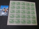Mini-souvenir Sheet of (25) One Cent Stamps Century of Progress, Chicago, Illinois, August 1933 Plat