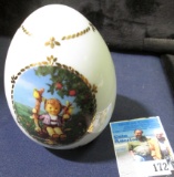 The M.J. Hummel Porcelain Egg Collection 'Apple Tree Boy