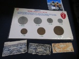 (3) Early Email Stamps & a seven-piece Norway Modern Uncirculated Type Set.