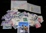(15) different Cigar Labels & a nice assortment of Old U.S. Stamps including a couple of Mint condit