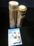 1959 D & 61 P Gem BU Solid-date Rolls of Lincoln Cents.