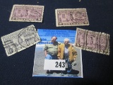 (4) Scott # E12. Postage Stamps, cancelled.