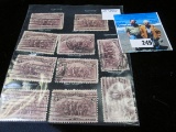 (10) Scott # 231 type U.S. Stamps.
