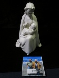 Mary & Baby Jesus Milk Glass Porcelain Hummel, HX 249/A, Germany.