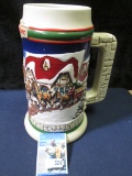 1998 Grant's Farm Holiday Budweiser Beer Stein. CS343