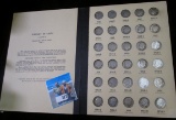 Roosevelt Dime set in a Library of Coins Vol II Coin Book, (48 Silver & 12 clad dimes).