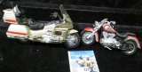 Pair of Model Motorcycles.