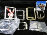 (7) Belt Buckels including a Playboy Bunny Belt Buckle.
