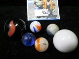 (6) Collector Marbles including shooters.