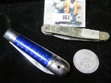 (2) Fixer upper Pocket Knives and a Russell Coal & Coke Co. Good For 20c in Trade Token.