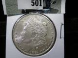 1884 O Brilliant Uncirculated Morgan Silver Dollar.
