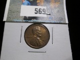 1922 D Lincoln Cent, EF+ Semi-key date from a die variety set