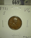 1931 S Lincoln Cent, VG. Key date.