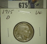 1915 D Buffalo Nickel, VG.