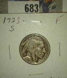 1923 S Buffalo Nickel, Fine.