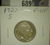 1927 S Buffalo Nickel, Fine-VF.
