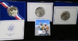 1986 S Proof & (2) 1986 D Statue of Liberty Commemorative Half Dollars in original boxes as issued.