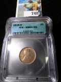1919 D Lincoln Cent ICG slabbed MS63.