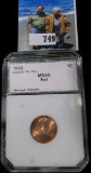 1995 Double Die obverse Lincoln Cent PCI slabbed MS 65 Red.