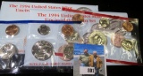 (2) 1994 U.S. Mint Sets in original envelopes. Originally issued at $8 each ($16.00) CDN bid is now