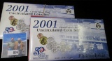 (2) 2001 U.S. Mint Sets in original envelopes. Originally issued at $14.95 each ($29.90) CDN bid is
