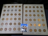 (2) Old Coin boards with Lincoln Cents dating from 1941-1960.