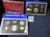 1969 S, 70 S, & 81 S U.S. Proof Sets in original plastic cases.