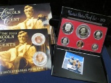1979 S U.S. Proof Set; & 2009 P & D Log Cabin Commemorative Cents in a special holder.