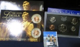 1971 S U.S. Proof Set; & 2009 P & D Professional Life Commemorative Cents in a special holder.