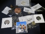 1982 D Silver George Washington Commemorative Half Dollar in a Littleton Coin Company cellophane; St