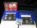 1971 S,1972 S, & 1973 S U.S. Proof Sets in original boxes as issued.