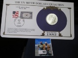 1882 P Morgan Silver Dollar in a special Postmarked cover with stamps issued from Washington D.C. in