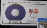 1888 P Morgan Silver Dollar in a special Postmarked cover with stamps issued from Washington D.C. in