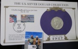 1927 D Peace Silver Dollar in a special Postmarked cover with stamps issued from Garden City, NY in