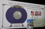 1935 S Peace Silver Dollar in a special Postmarked cover with stamps issued from Washington D.C in 2