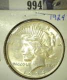 1924 P Peace Silver Dollar