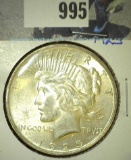 1925 P High Grade U.S. Peace Silver Dollar.