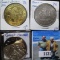 1992 Great Britain Twenty Five Ecu, 2006 5-Pound Coin From Great Britain, & A 5 Shillings Coin From