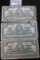 3- Series Of 1937 Canadian Bank Notes