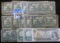 Large Canadian Currency Lot Includes 1- Series Of 1973 One Dollar Note, 2- Series Of 1954 One Dollar