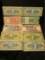 (10) Different Uncirculated South American Banknotes.