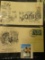 Pair of fancy State Fair Covers 1981-84; & 208 Old Official Mail U.S. Postage Stamps.